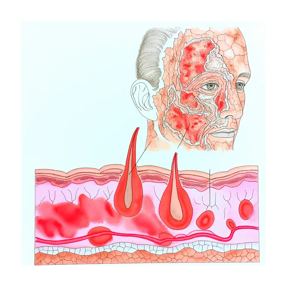 عوارض پماد پیمودرم روی کل صورت در درماتیت و روزاسه