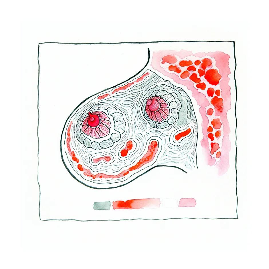 دانه و جوش روی هاله و نوک سینه؛ علت و نگرانی‌ها