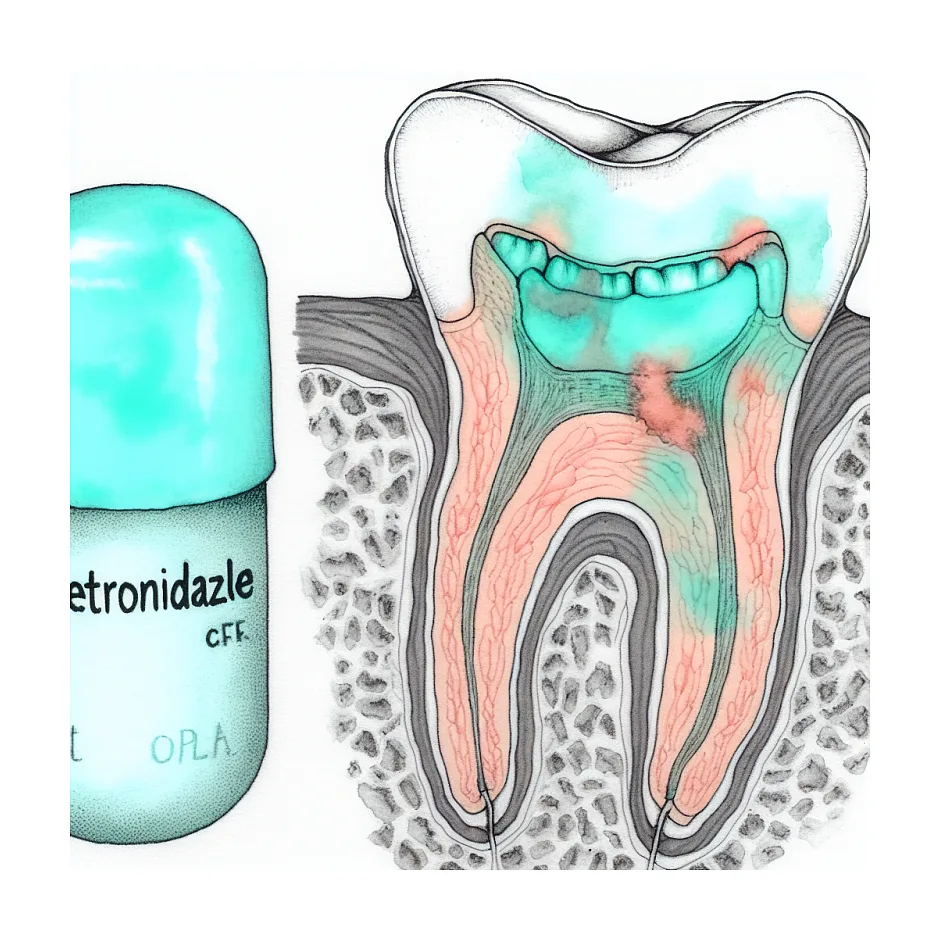 تداخل دارویی مترونیدازول و نوافن بعد از کشیدن دندان