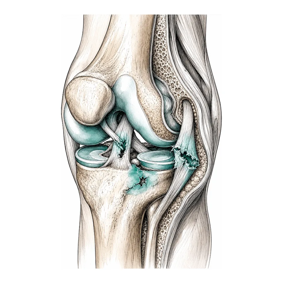 تفسیر عکس MRI زانو پس از پیچ خوردگی شدید | نیاز به جراحی؟