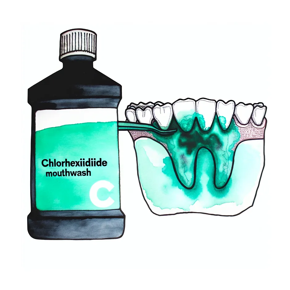 روش صحیح استفاده از دهانشویه کلرهگزیدین ۲٪