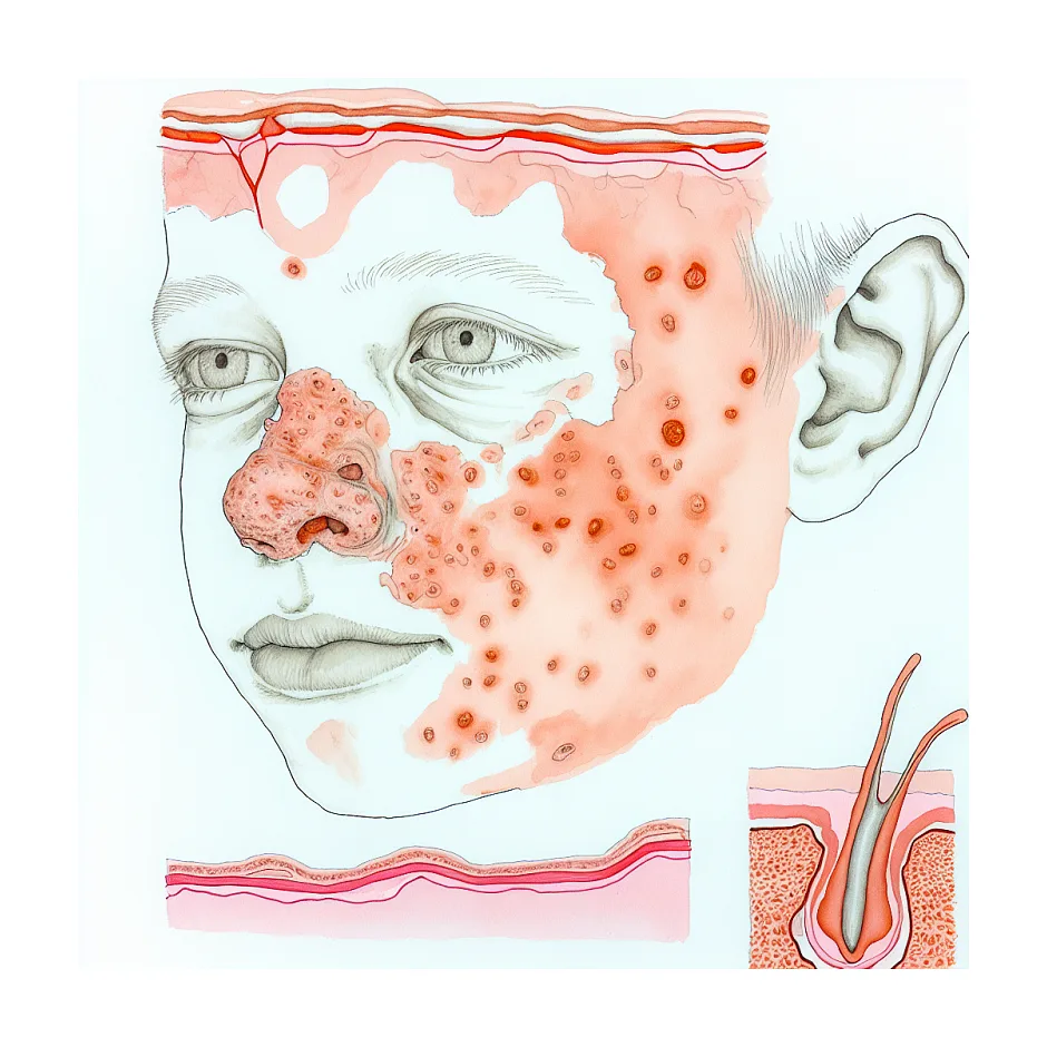 علت جوش چرکی صورت در کودکان شش ساله