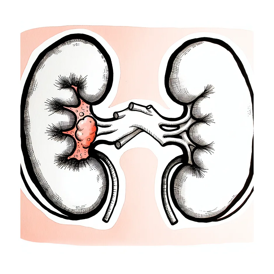 آنژیومیولیپوم کلیه و درد پهلو و خون در ادرار