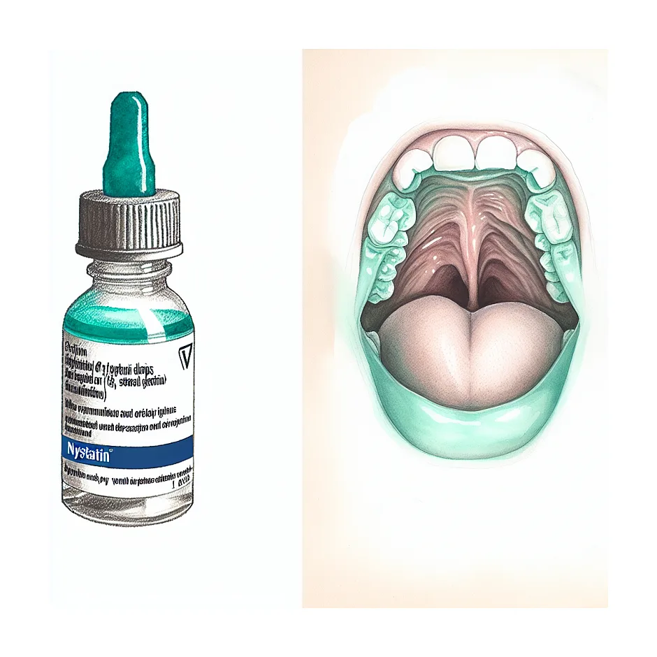 دوز درست قطره نیستاتین برای نوزاد با برفک دهان