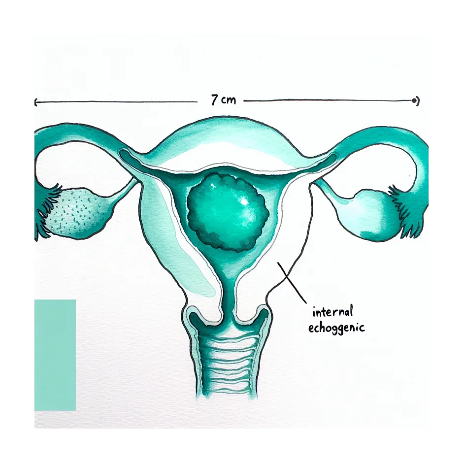 کیست تخمدان ۷ سانتی با اینترنال اکو؛ نگران نباشیم؟