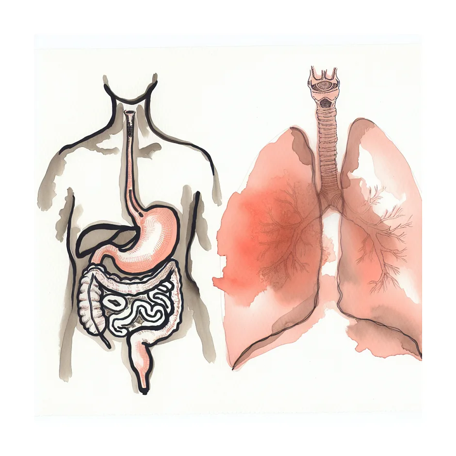ارتباط سرفه، دارو و درد معده و پهلو
