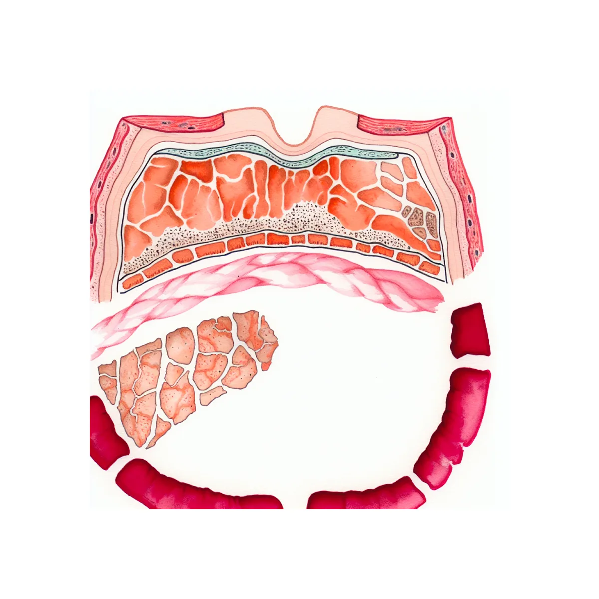 علت سوزن‌سوزن شدن و لکه‌های قرمز روی شکم