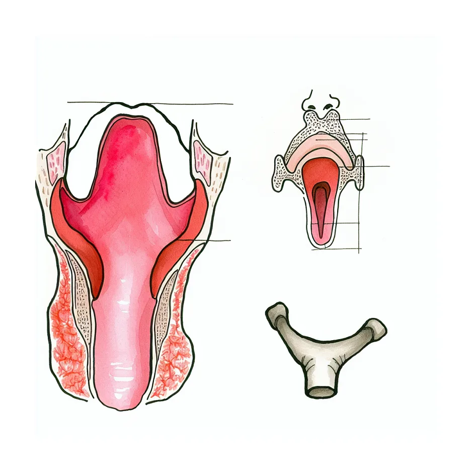 علت ورم و آویزان شدن زبان کوچک و احساس خفگی