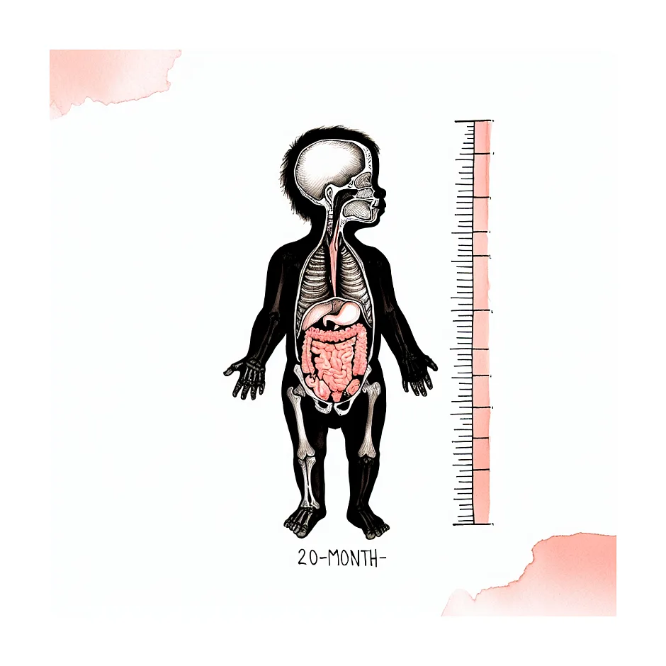 قد و وزن طبیعی کودک ۲۰ ماهه و علت رشد کم