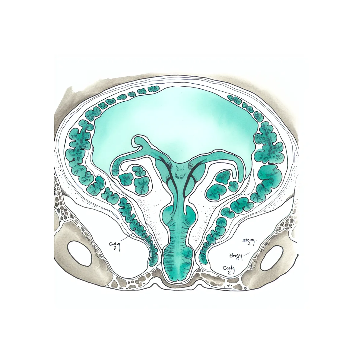 علت ذرات اکوژن در مثانه و درد زیر شکم