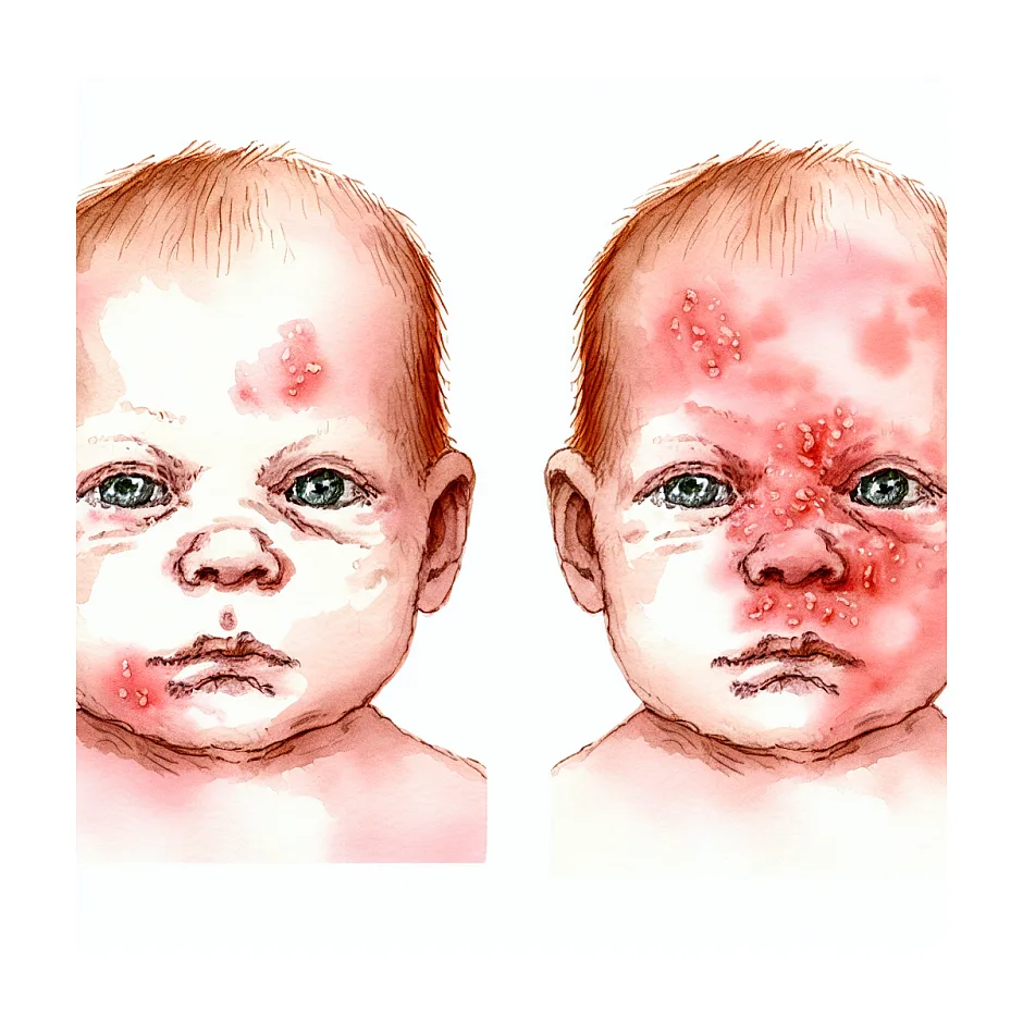 علت جوش صورت نوزادان - آیا قطره کولیک موثر است؟
