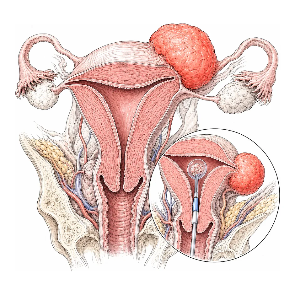 تاثیر فیبروم ساب سروزال بر انتقال جنین | نیاز به جراحی قبل از IVF