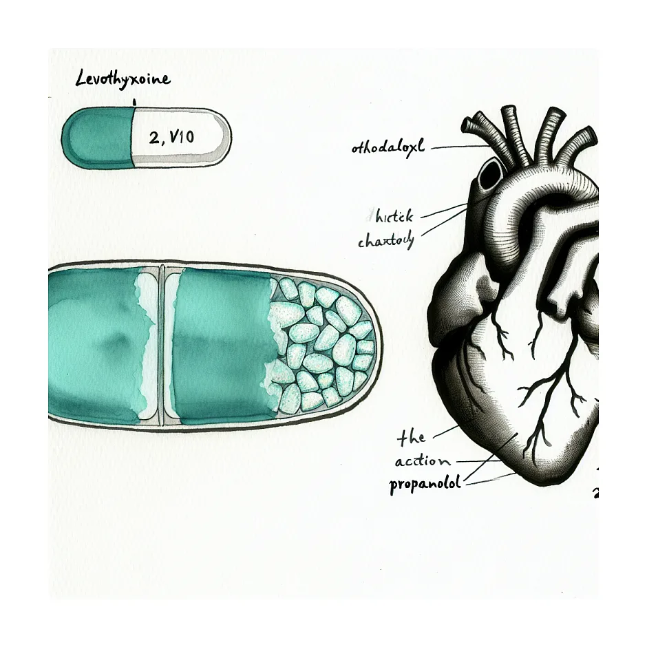 تداخل لووتیروکسین و پروپرانولول — آیا فاصله لازم است؟
