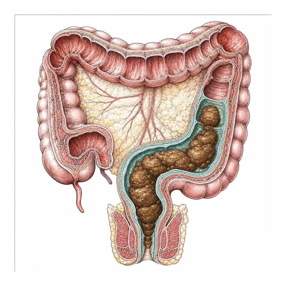 علل ظهور غشای سفید دور مدفوع
