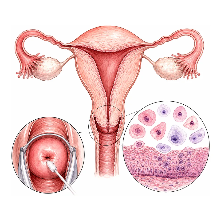 پاپ اسمیر ascus منفی بود پیش بدخیمی و نمونه برداری انجام شده آیا احتمال سرطان است؟