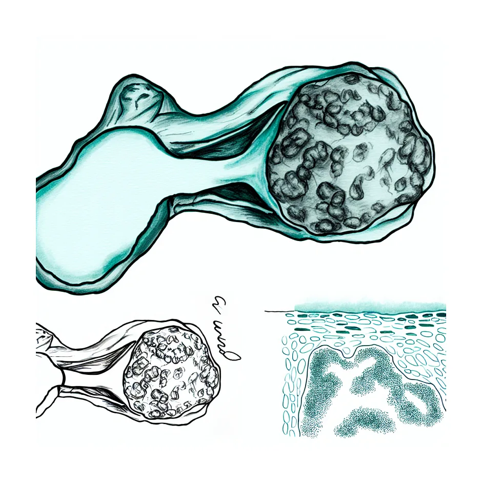 لنف نود ۱۲ میلی‌متری آگزیلاری با ناف اکوژن؛ آیا خطرناک است؟
