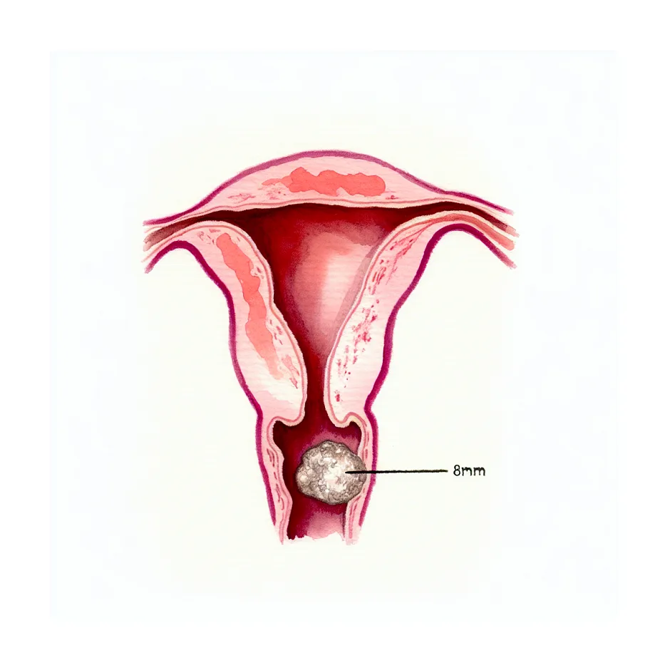فوکوس کلسیفیه ۸ میلی‌متری در تخمدان — آیا خطرناک است؟