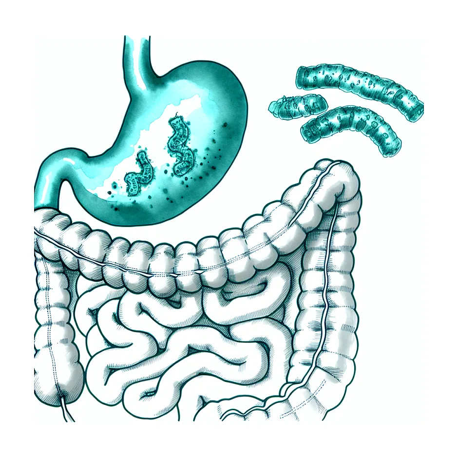 ارتباط هلیکوباکتر، معده و تنگی نفس