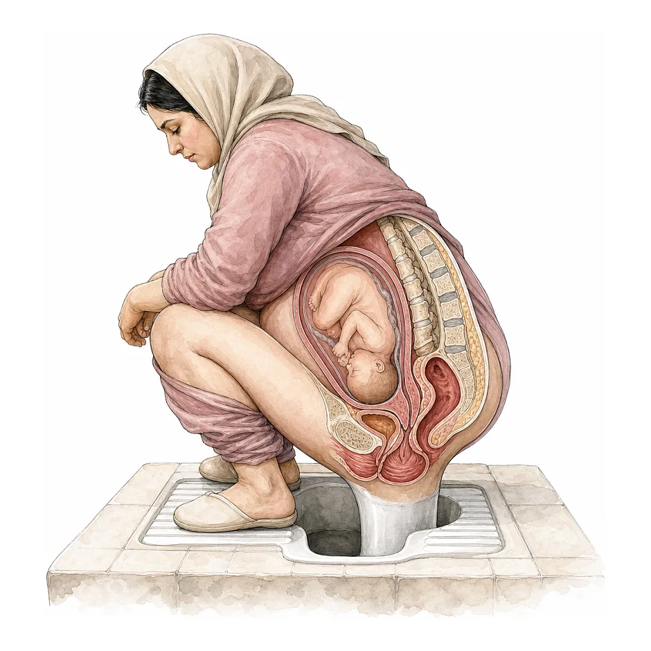 استفاده از توالت ایرانی در دوران بارداری: آیا بی‌خطر است؟