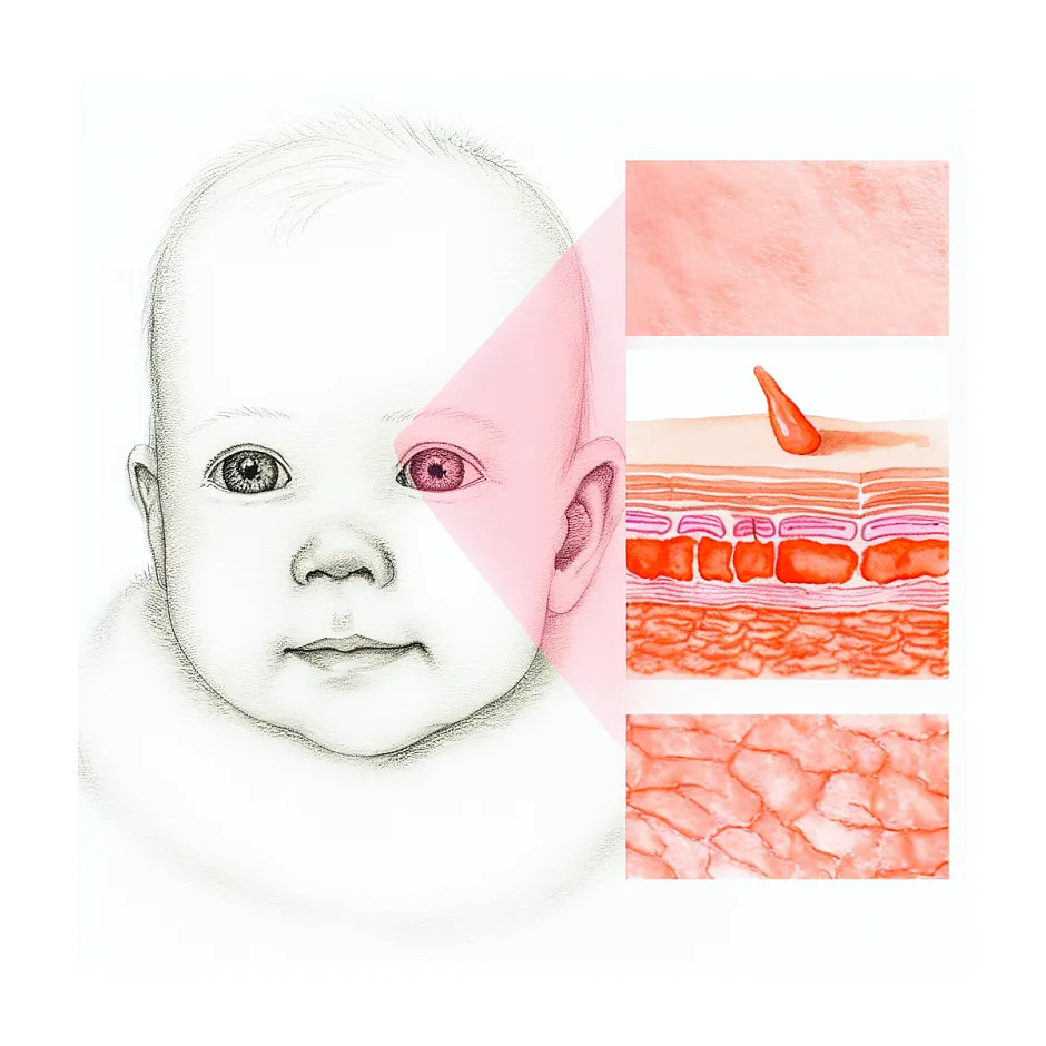 استفاده از هیدروکورتیزون روی صورت نوزاد