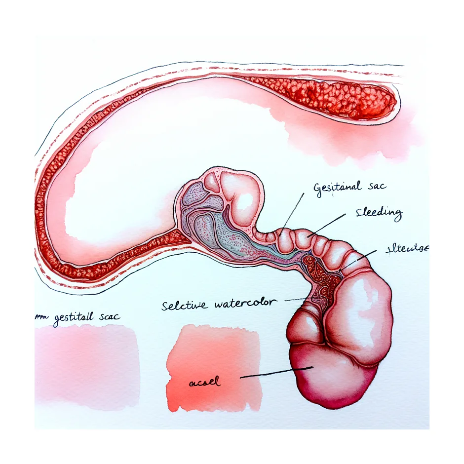 خونریزی اطراف ساک بارداری در ۹ هفتگی