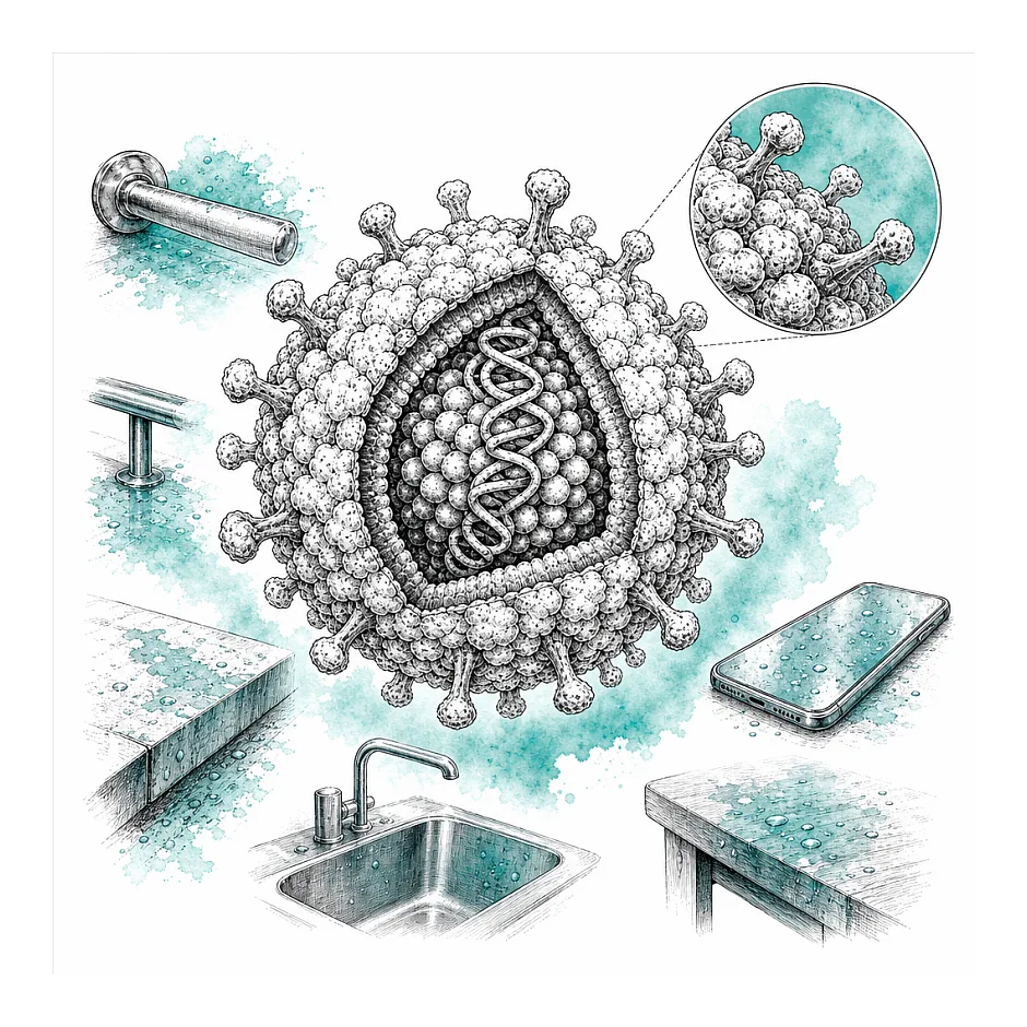 بقا و قدرت بیماریزایی ویروس هپاتیت بر روی سطوح
