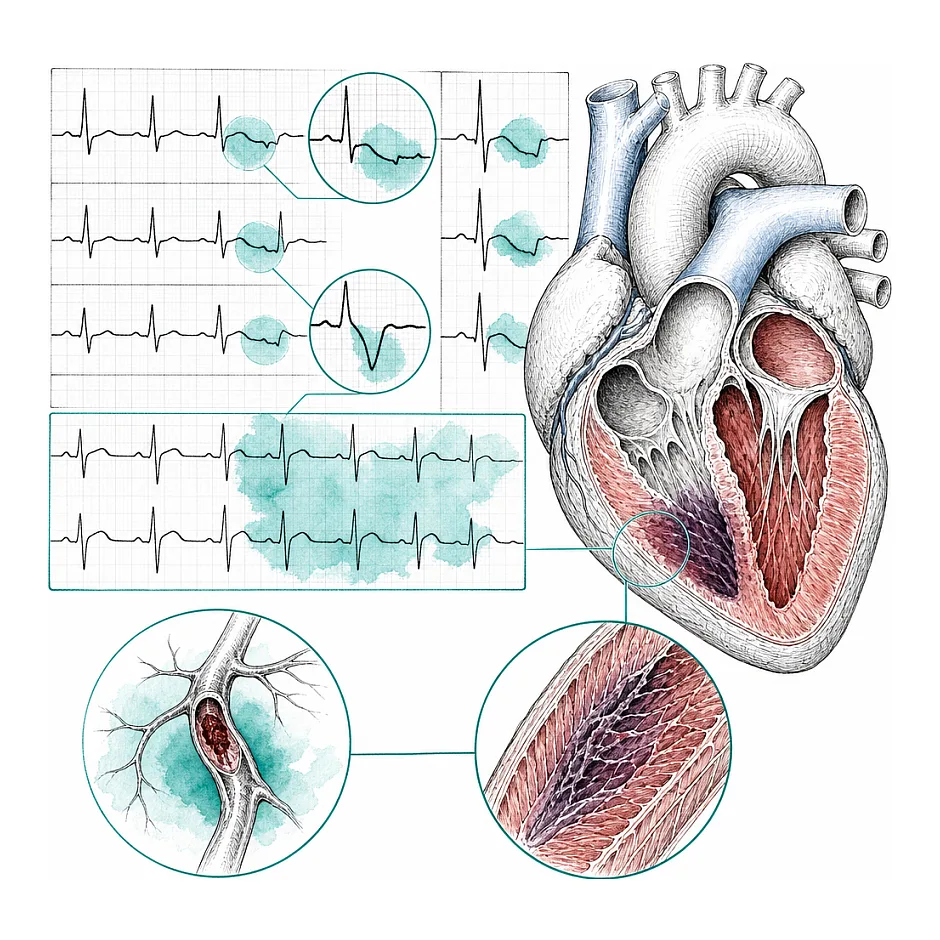آیا نوار قلبی نشانگر سکته قلبی پیشین است؟ تحلیل دقیق ECG