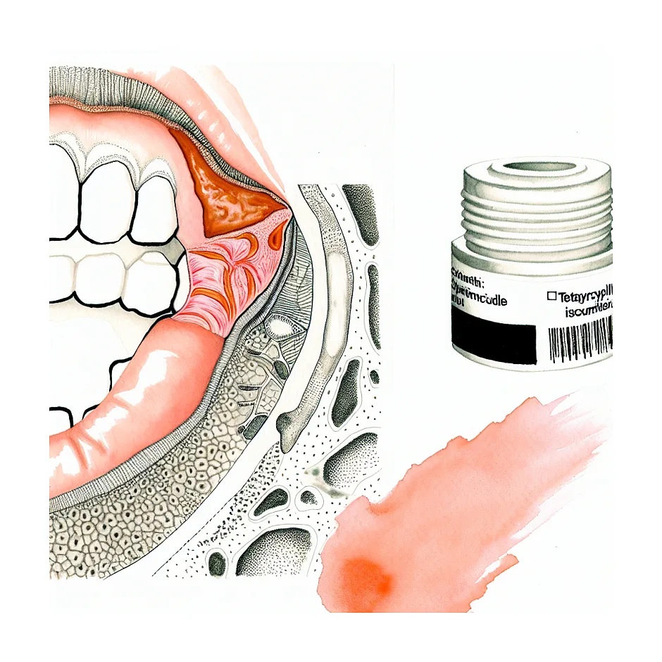 استفاده از پماد تتراسایکلین برای درمان عفونت لب پس از تاتو
