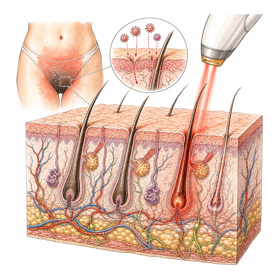 امکان انتقال HIV از طریق لیزر بیکینی | اطلاعات کامل و دقیق