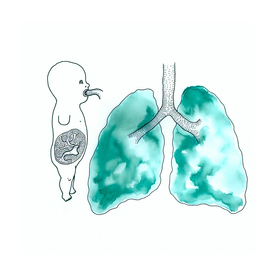 خس‌خس سینه و سرفه در نوزاد بدون تب