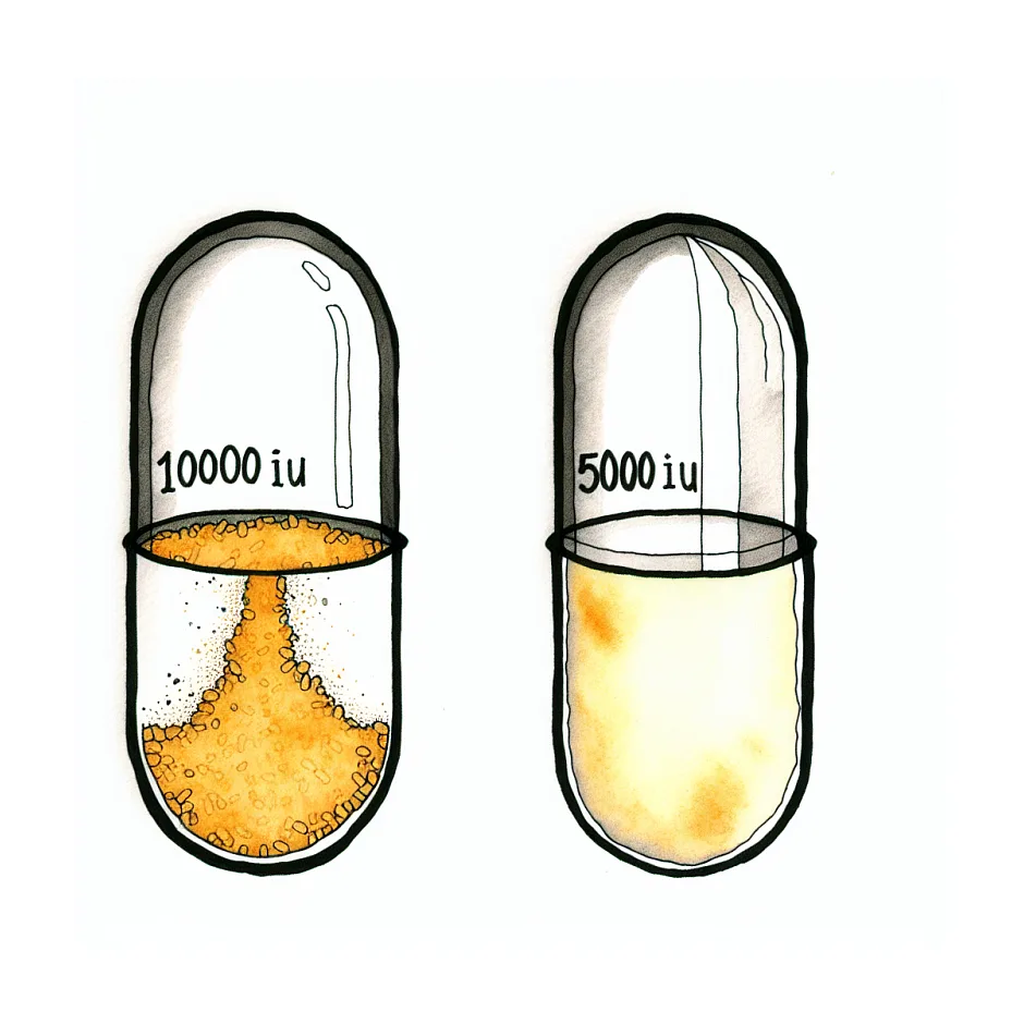 تفاوت ویتامین D3 هزار واحد با ۵۰هزار واحد