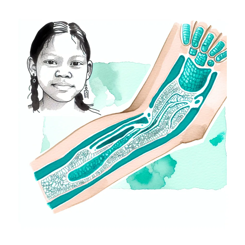 بوی عرق زیر بغل در دختر ۶–۷ ساله