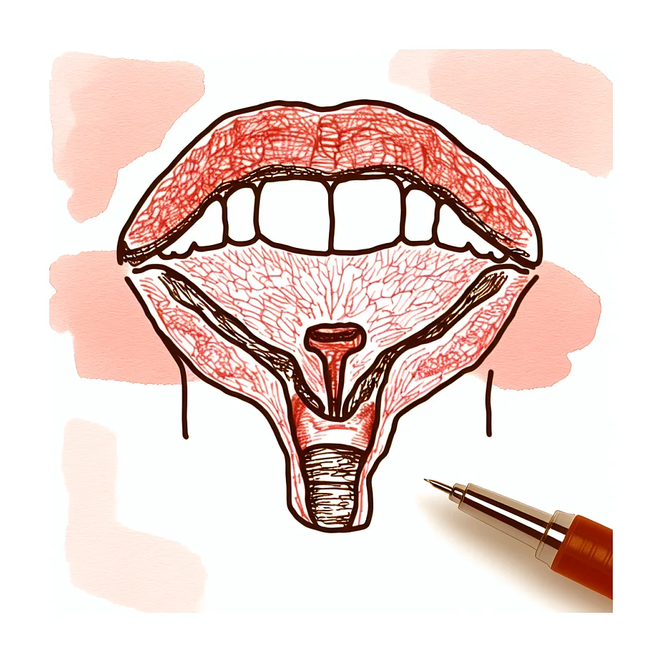 علت کبودی سقف دهان و درد هنگام بلع چیست؟