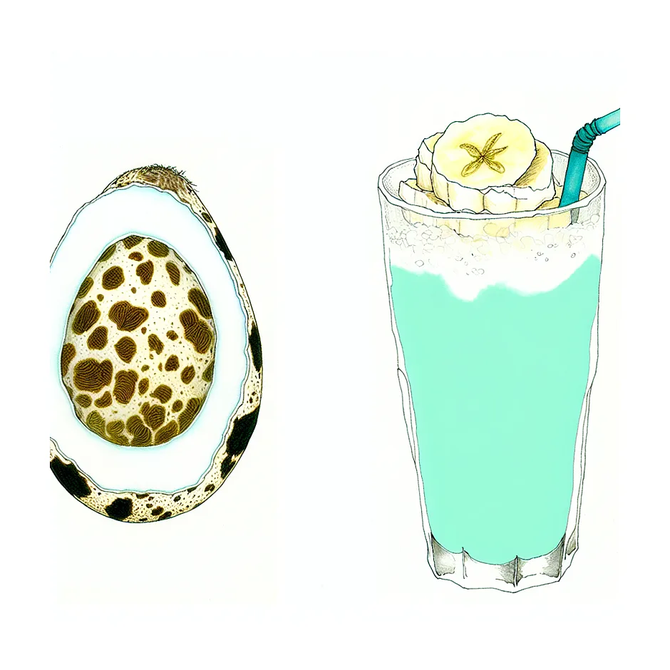 تخم بلدرچین خام در شیرموز و تاثیر بر باروری