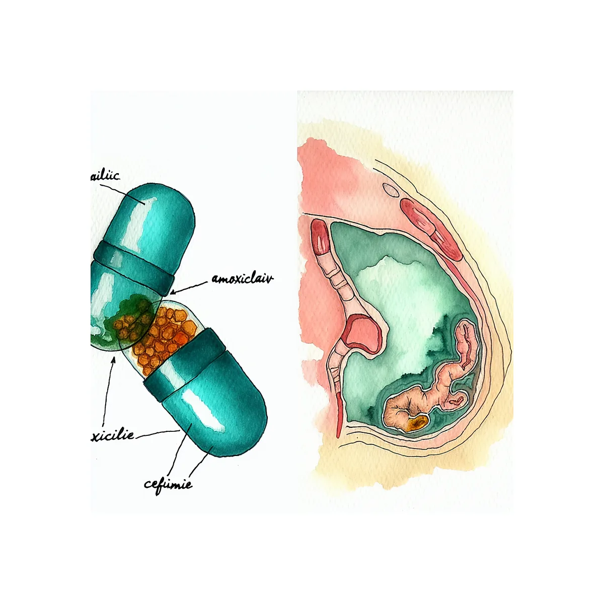 مقایسه آموکسی‌کلاو و سفکسیم برای عفونت کودکان