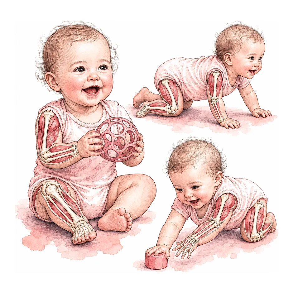 تکامل طبیعی نوزاد ده ماهه چگونه است؟