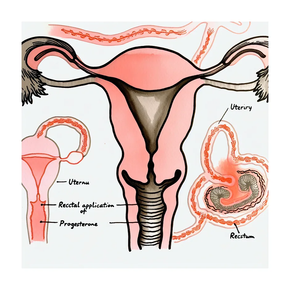 عفونت بعد از استفاده رکتال شیاف پروژسترون
