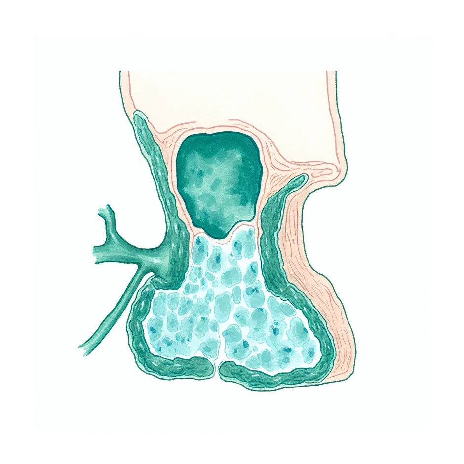 لنف نود راکتیو با کورتکس ضخیم و هلیم نازک