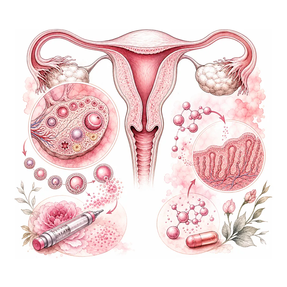 تداخل اوابوست و پودر پروژسترون در درمان IVF