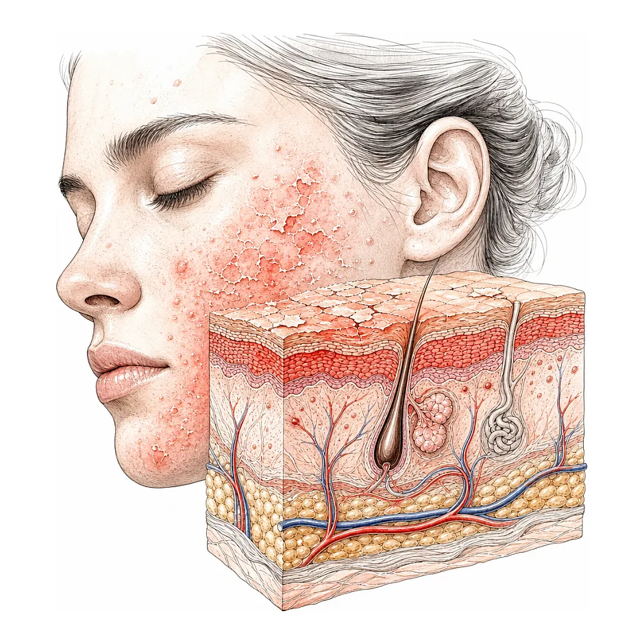 حساسیت و خشکی پس از ژل ضدآکنه — چه کنم؟