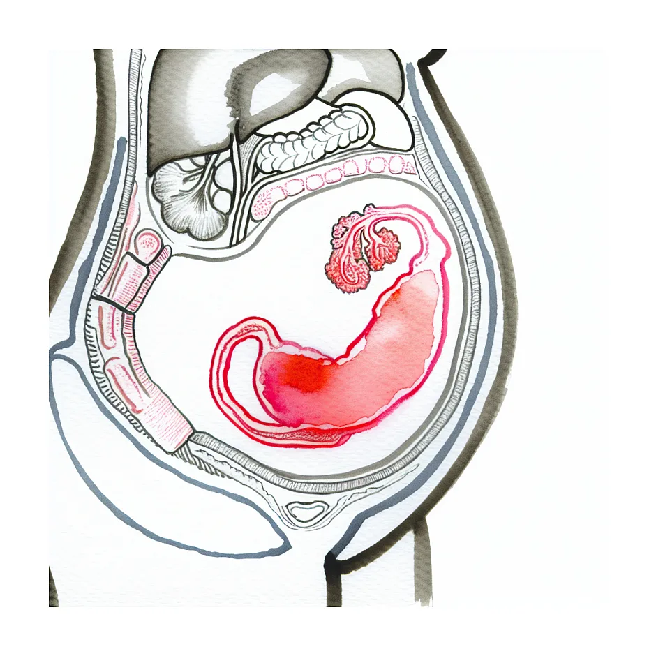 داغی داخل شکم در بارداری؛ آیا طبیعی است؟