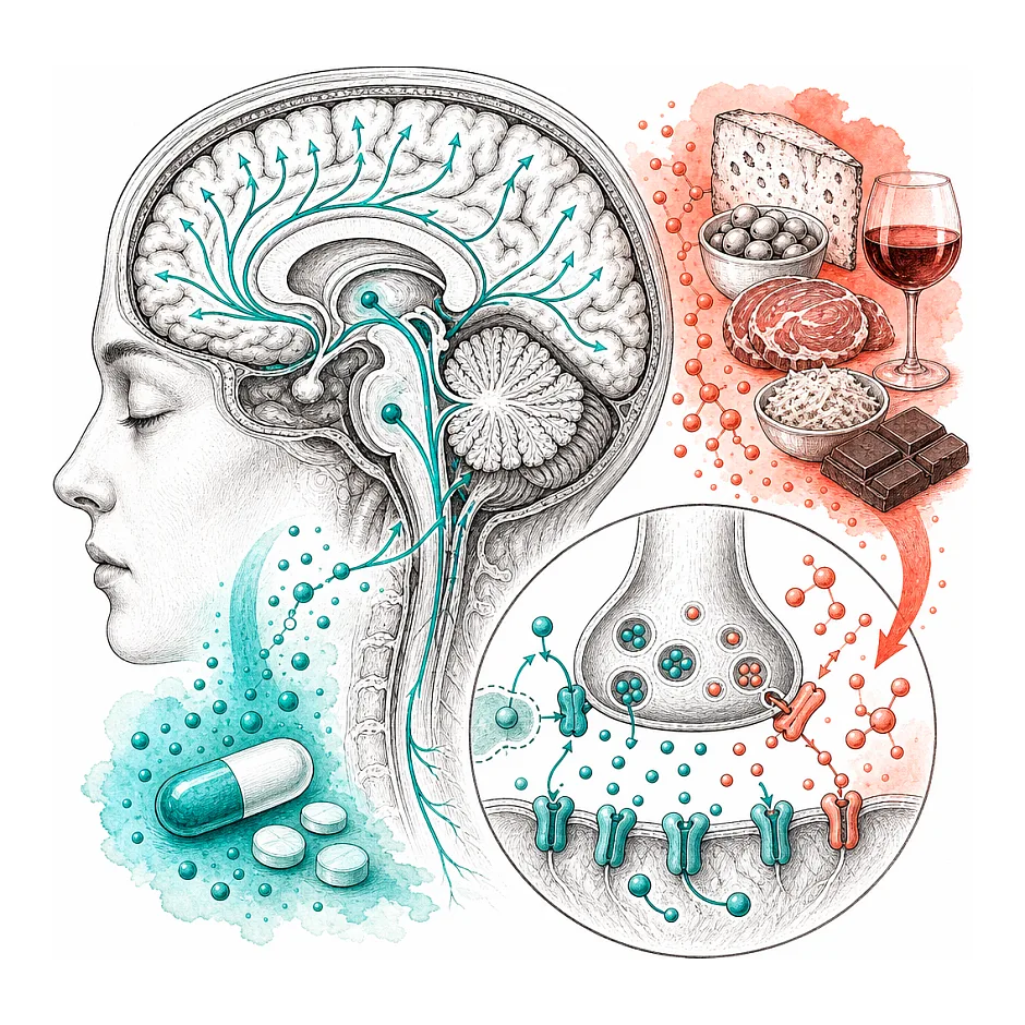 تداخل دارویی بین ssri و تیرامین در غذاها