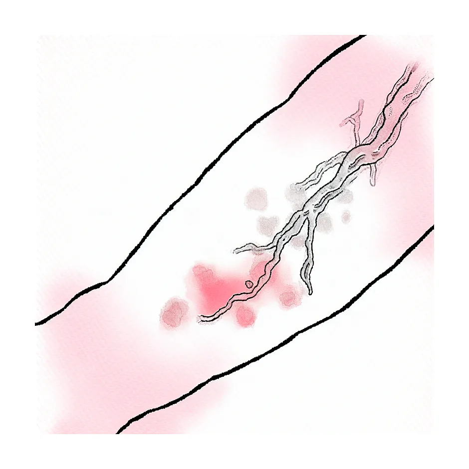 خطر برگشت سرم و دارو به زیر پوست دست