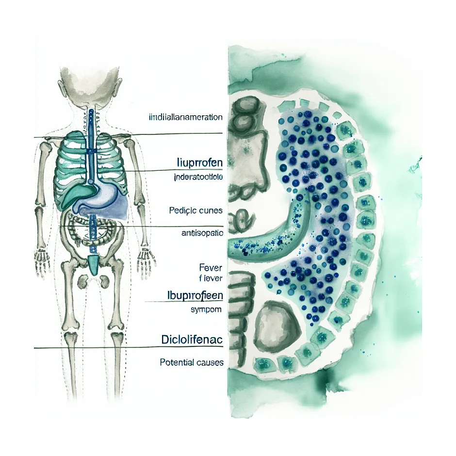 مصرف همزمان ایبوپروفن و شیاف دیکلوفناک در کودک