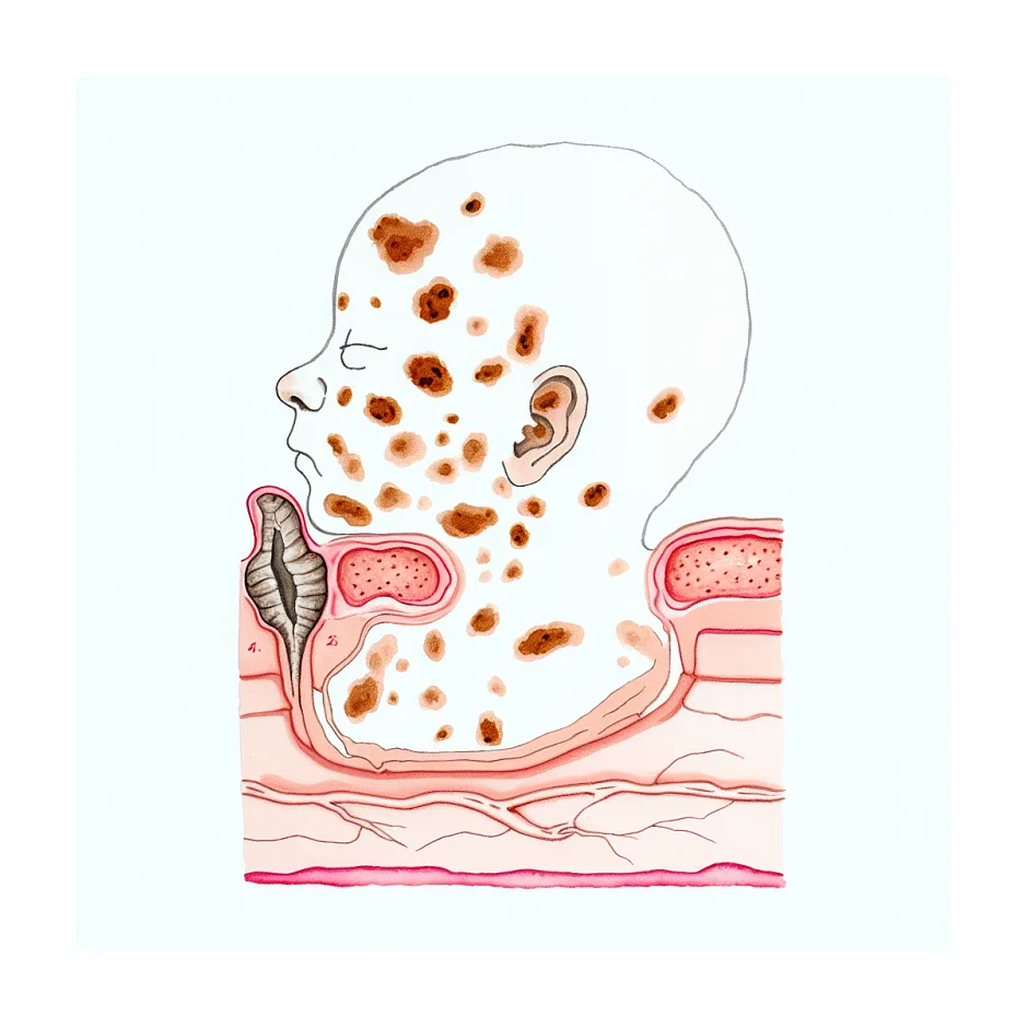 علت لکه‌های قهوه‌ای روی بدن نوزاد شش‌ماهه