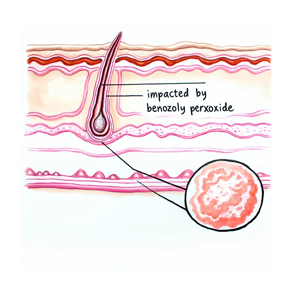 سوزش صورت بعد از استفاده از بنزوئیل پراکساید