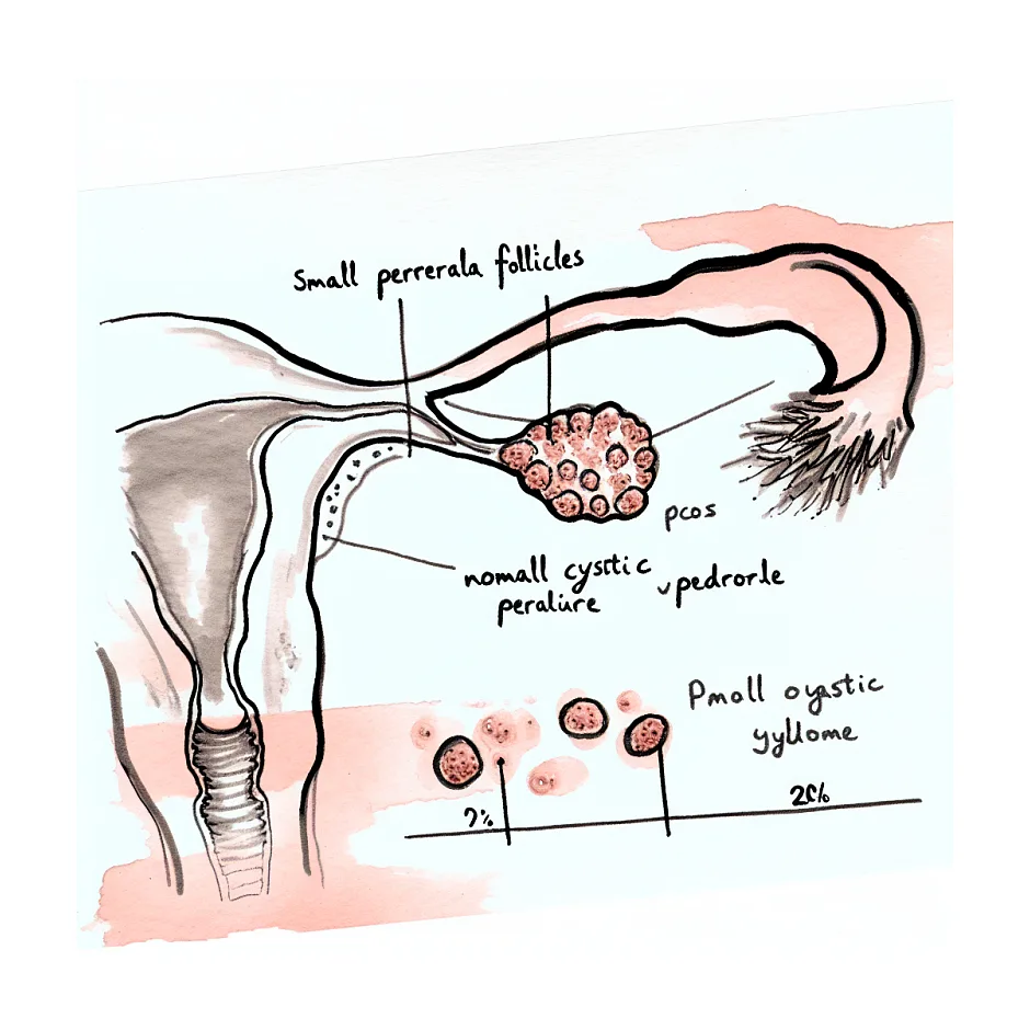 فولیکول ریز پریفرال و ارتباط با تخمدان پلی‌کیستیک