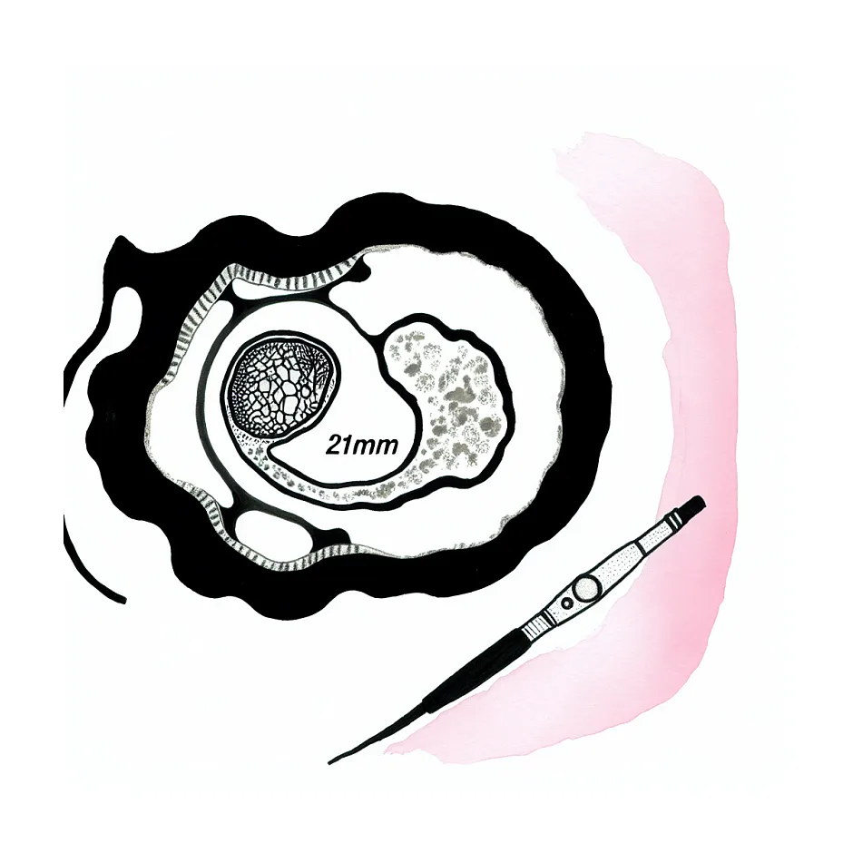 طبیعی بودن فولیکول ۲۱ و ضخامت اندومتر ۱۱