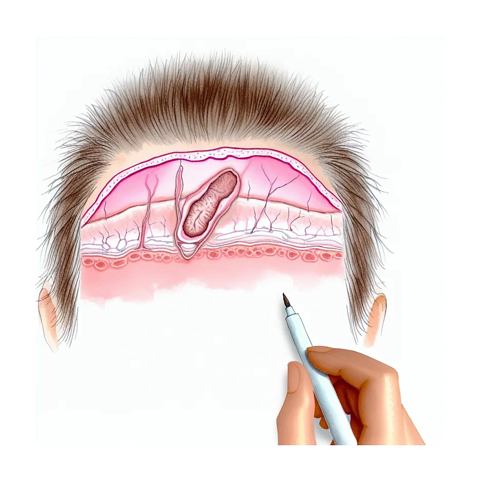 موی زائد پیشانی نوزاد، طبیعی یا نیاز به درمان؟