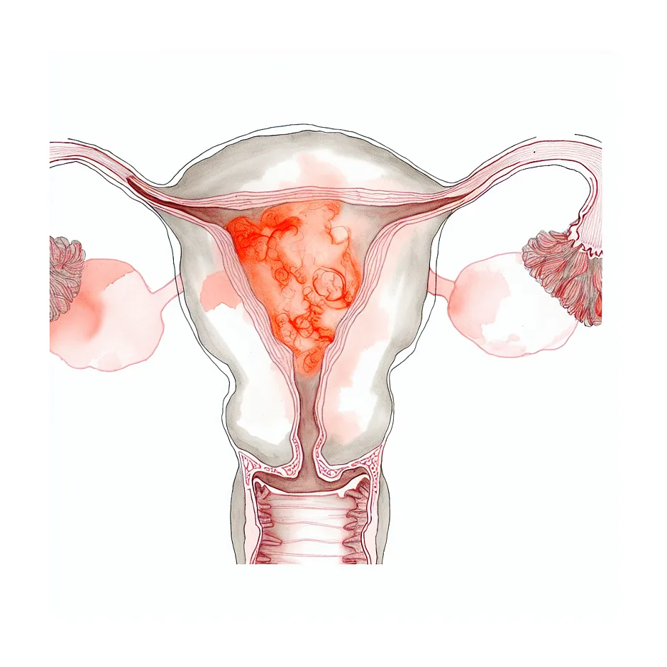 توده هترو اکو و مایع آزاد در سونوگرافی رحم و تخمدان